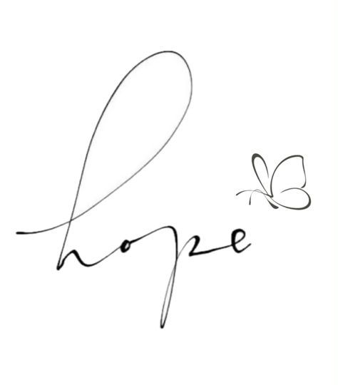 Hope Tattoo Ideas, Hope Lettering, Hope Tattoo, Baby Tattoo Designs, Baby Tattoo, Tattoo Line, Watercolor Art Landscape, Baby Tattoos, Create Digital Product