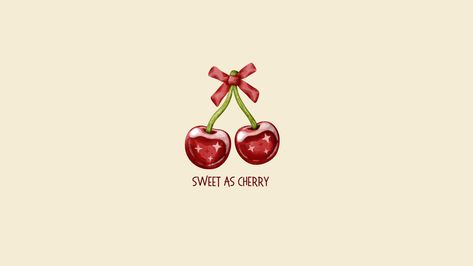 🍒 Valentines Desktop Wallpaper Aesthetic, Cherry Wallpaper Laptop, Cherry Wallpaper, Study Wallpaper, Ipad Aesthetics, Mac Backgrounds, Keyboard Wallpaper, Tablet Wallpapers, 4k Wallpapers For Pc