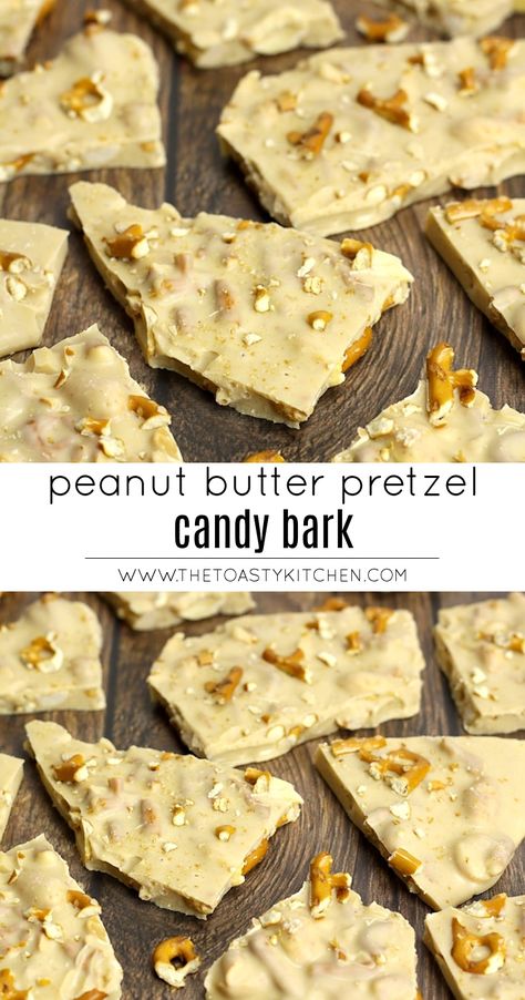 Pretzel Candy, Candy Bark Recipes, Pretzel Bark, Dessert Halloween, Easy Candy, Candy Bark, Peanut Butter Pretzel, Candy Recipes Homemade, Dessert Party