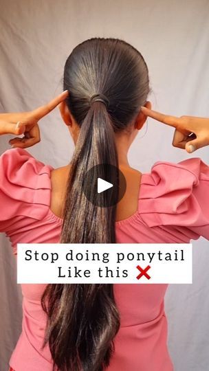 43K views · 1.8K reactions | Try this easy high ponytail hairstyle hack ❤️ . . . .#hairstyling #hairstyle #hairtutorial #ponytail #reels #reelitfeelit #hair #hairideas #hacks #hairinspo #hairstylist | Nisha Ghosh | content creator | the_nisha_ghosh · Original audio High Ponytail Hacks For Long Hair, How To Keep Ponytail High, High Ponytail Hairstyles Tutorial Videos, High Ponytail Video, High Ponytail Trick, High Ponytail Hairstyles, Hair 101, High Ponytails, Ponytail Hairstyles