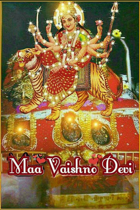 Jai Maa Vaishno Devi Jai Maa Vaishno Devi, Durga Maa Paintings, Vaishno Devi, Durga Painting, Lord Ganesha Paintings, Devi Durga, Ganesha Painting, Durga Maa, Lord Ganesha