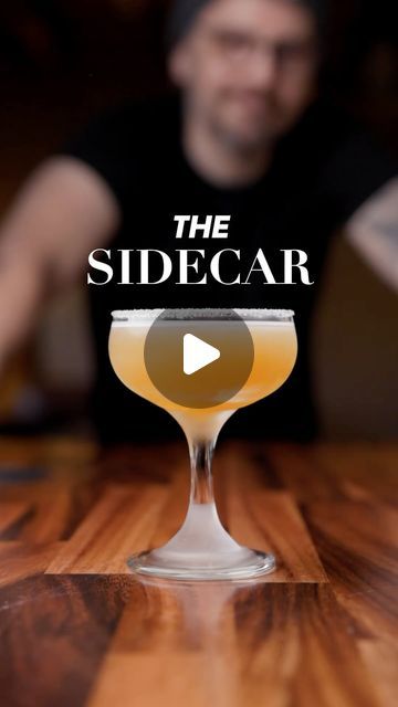 Anders Erickson on Instagram: "It’s time for a quiet cocktail 🤫 The sidecar dates back to WWI and is one of my faves. Here’s the recipe:

The Sidecar
1 ½ oz (45ml) cognac
1 oz (30ml) curaçao
½ oz (15ml) fresh lemon juice 
Sugar rim 

Btw, this cocktail was our very first recipe video on YT. What a long way we’ve come. Cheers friends.

#classiccocktail #craftcocktails #sidecar #cognac #tothebar" Cheers Friends, Recipe Video, Craft Cocktails, Classic Cocktails, Sidecar, Fresh Lemon Juice, Meals For One, Lemon Juice, Cocktail Recipes