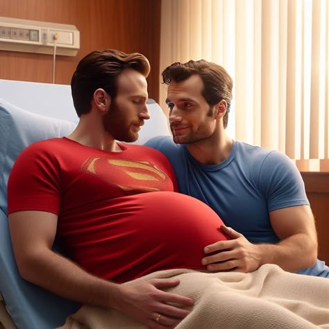 Chris Evans Gay, Pregnant Man, Male Art Men, Bright Morning, Marvel Couples, Christopher Evans, Having A Baby Boy, Love You Best Friend, Gay Romance