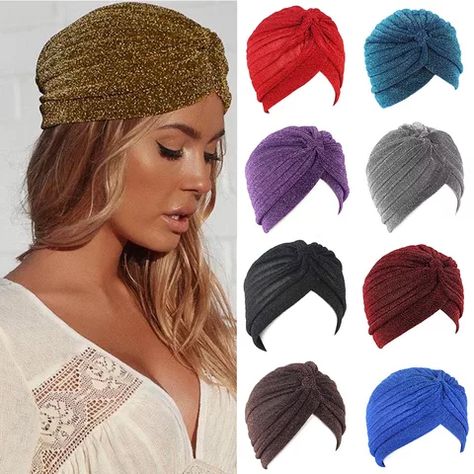 Indian Hat, Twisted Turban Headband, Light Blue Roses, Silk Headband, Turban Headwrap, Turban Hat, Bandana Hairstyles, Casual Cap, Gold Silk