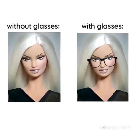 HH (@iqal103)’s video of Without Glasses Vs With Glasses | TikTok Glasses Meme, Disney Movie Art, Funny Charts, Cute Text Quotes, Glasses Trends, Makeup Order, Glasses Makeup, Four Eyes, Video X