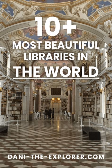 Looking for gorgeous libraries? Check out the world’s most beautiful libraries, perfect for book lovers and travelers alike. — worlds most beautiful libraries | beautiful libraries of the world | unique libraries around the world Best Libraries In The World, Gorgeous Libraries, Places To Travel Videos, Unique Libraries, Most Beautiful Libraries, Unique Library, Beautiful Libraries, Destination Branding, Spring Camping