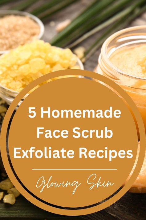 Discover the best homemade face scrub exfoliate recipes that will leave your skin glowing and radiant. These easy DIY exfoliating face scrubs use natural ingredients to remove dead skin cells, unclog pores, and nourish your skin for a healthy glow. Perfect for all skin types, these face scrubs can be made at home with simple ingredients like sugar, coffee, and coconut oil. Get ready to pamper your skin with these exfoliating scrubs for a smooth and refreshed complexion! Homemade Face Scrub Exfoliate, Skincare For Large Pores, Body Scrub For Glowing Skin, Daily Skin Care Routine Steps, Skin Care Routine Daily, Diy Exfoliating Face Scrub, Exfoliating Scrub Diy, Glowing Skin Homemade, Skin Care Routine Homemade