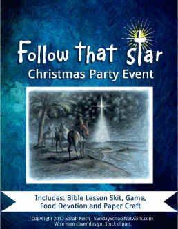 Christmas Party Program Event for Church, Christmas Outreach Kit, Follow That Star, Jesus Birthday Celebration Christmas Party Event, Christmas Skits, Lds Christmas, Church Christmas Party, Christmas Party Planning, Kids Church Lessons, Ward Christmas Party, Christmas Program, Kids Christmas Party