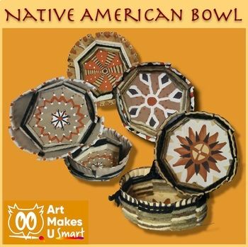 Bowl Weaving, Native American Weaving, Native American Art Projects, Digital Lesson Plans, Native American Totem, Native American Heritage Month, Native American Images, Dream Catcher Native American, Winter Art Projects