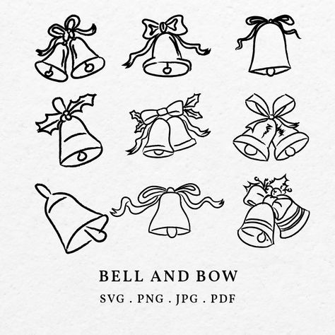 Wedding Outline, Bow Illustration, Belle Tattoo, Merry Christmas Font, Christmas Fonts Free, Bow Drawing, Christmas Sketch, Fonts Christmas, Christmas Font