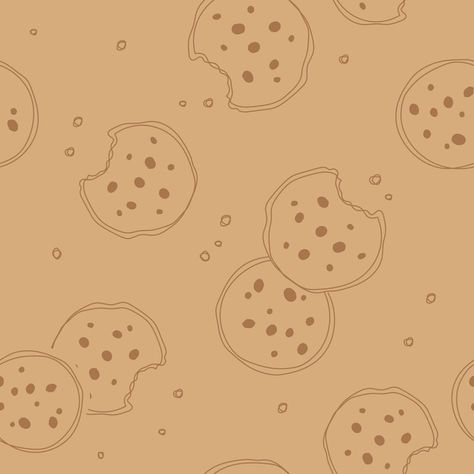 Vector hand drawn cookie pattern simple ... | Premium Vector #Freepik #vector #cookies-pattern #pastry-pattern #dessert-pattern #pastry-background Cookie Vector, Cookies Branding, Pattern Simple, Milk N Cookies, Cute Cookies, Vector Drawing, Vector Hand, Vector Background, Background Patterns