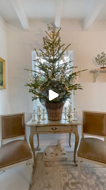 TONE ON TONE | Loi & Tom on Instagram: "Our fresh Fraser Fir tabletop tree with antique silver and white ornaments…. from last Christmas
✨🎄✨
.
.
#vintagechristmas #holidaydecor #christmastime #antiquestyle #xmasvibes #antiquechristmas" Tabletop Christmas Tree Ideas, Small Space Christmas Tree, Space Christmas, Fraser Fir, Tabletop Christmas Tree, White Ornaments, Antique Christmas, Tone On Tone, Last Christmas