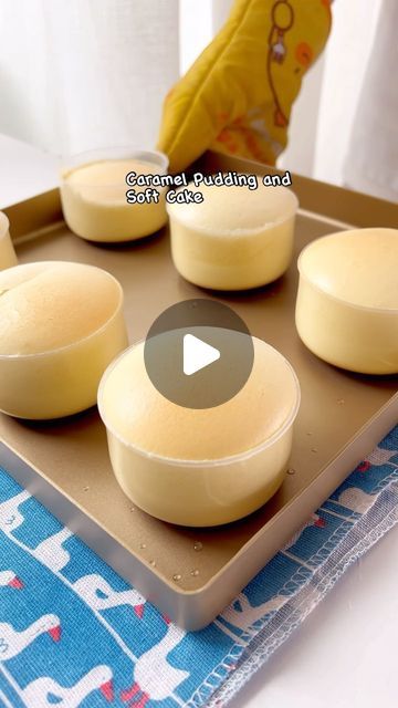 Cup Half Full, Caramel Pudding Recipe, Hot Puddings, Pudding Cup, Soft Cake, Caramel Pudding, How To Make Caramel, Food Project, Mini Bundt Cakes