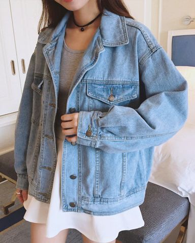 Pinterest: @stephanie9500 Parka Outfit, Boyfriend Denim Jacket, Boyfriend Denim, Style Coat, Neue Outfits, Boyfriend Jean, Outfit Jeans, Oversized Denim Jacket, Jeans Jacket