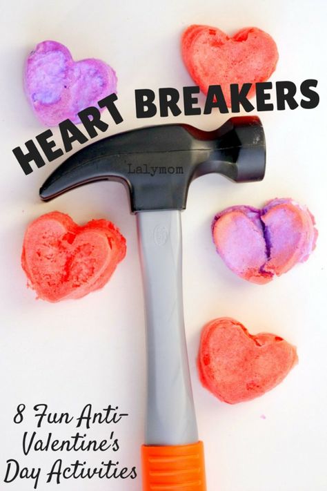 8 Fun Anti-Valentine's Day Activities - Heart Shaped Baked Cotton Balls and more! So funny! Valentine's Activities, Valentine's Day Crafts, Crafts And Activities For Kids, Anti Valentines, Sensory Activity, Preschool Valentines, Kids Valentines, Anti Valentines Day, Valentine Activities