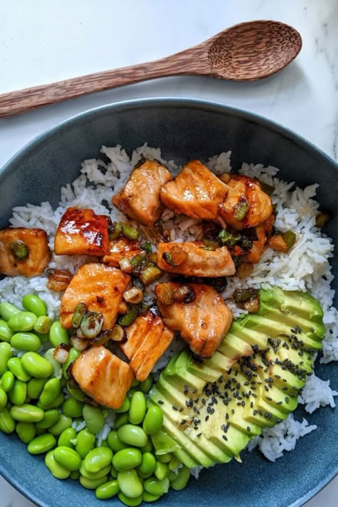 Vegetarische Diners, Rice Meat, Sushi Bowl Recipe, Plats Healthy, Health Dinner, God Mat, Health Dinner Recipes, Jambalaya, Idee Pasto Sano