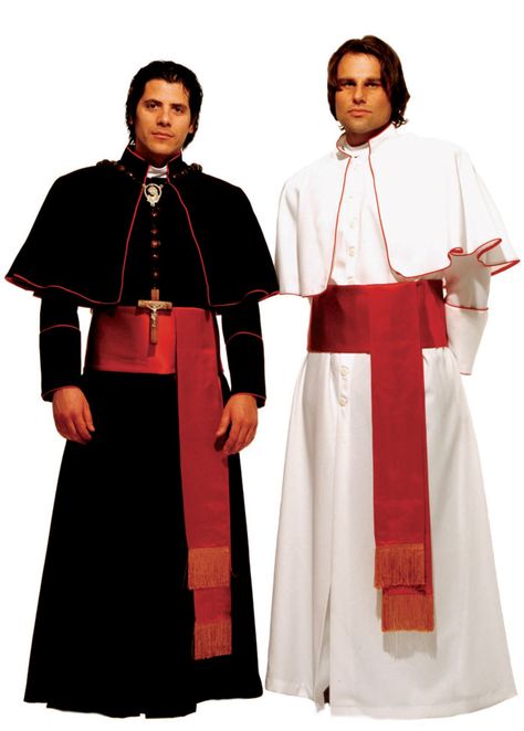 renaissance clergy costume - Google Search Priest Halloween, Pope Costume, Priest Outfit, Priest Costume, Men's Costumes, Mens Halloween, Fantastic World, African Shirts For Men, Black Halloween Dress