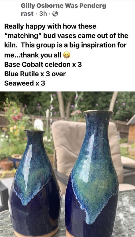 Cobalt Glaze Combinations, Amaco Cobalt Glaze Combinations, Ceramics Bowls, Ceramics Bowls Designs, Red Pottery, Glazing Ideas, Clay Arts, Glaze Combinations, Glaze Combos