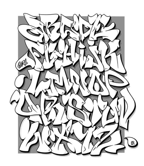 Graffiti Alphabet | From @timber_84 #graffiti #graffitiworld #graffitiworldwide #graffitibombing #graffitiberlin #graffitiporn #graffitiart #graffitiartist… | Instagram A Graffiti Letter, Fonts And Calligraphy, Font Trends, Fancy Fonts Alphabet, Graffiti Alphabet Wildstyle, Fonts For Logos, Graffiti Alphabet Styles, Top Free Fonts, Graffiti Lettering Alphabet