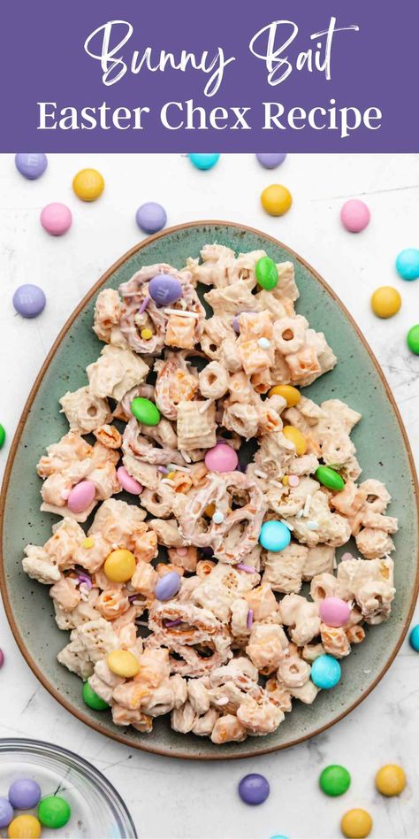 Bunny Bait - I Heart Eating Fun Easter Snacks, Bunny Bait Recipe, Easter Snack Mix, Chex Recipes, Easter Snack, Homemade Chex Mix, Easy Easter Recipes, Chex Mix Recipe, Bunny Bait