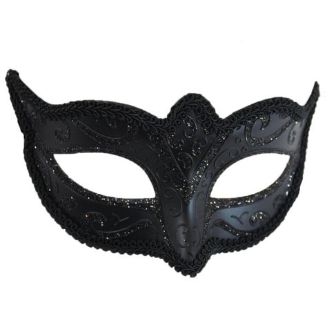 Black Venetian Style Masquerade Party Mask ($21) ❤ liked on Polyvore featuring costumes, lady halloween costumes, party halloween costumes, carnival womens costumes, womens costumes and masquerade costume Mascara Design Ideas, Masquerade Party Outfit Women, Black Mask Masquerade, Carnival Halloween Costumes, Masquerade Party Mask, Party Halloween Costumes, Masquerade Halloween Costumes, Black Masquerade Mask, Ball Costume