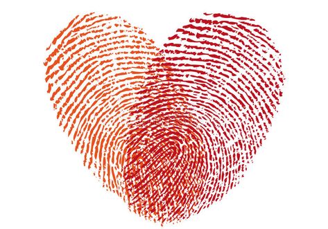 Red fingerprint heart, vector. Design element for wedding invitation, cards Heart Vector Design, Fingerprint Heart, Fingerprint Art, Heart Vector, Thumb Prints, Giclee Painting, Photo Overlays, Heart Stickers, Frames For Canvas Paintings