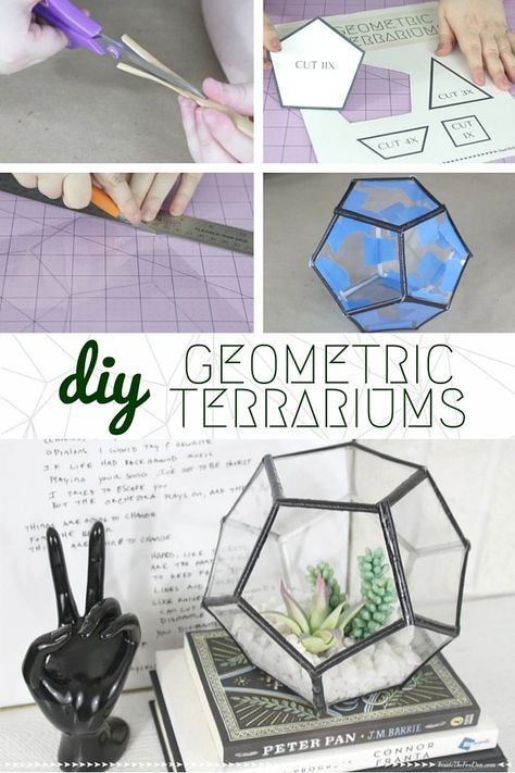 Thermoplastic Ideas, Geometric Terrarium Diy, Diy Geometric Decor, Terrariums Diy, Fox Den, Diy Ombre, Geometric Terrarium, Terrarium Diy, Geometric Decor