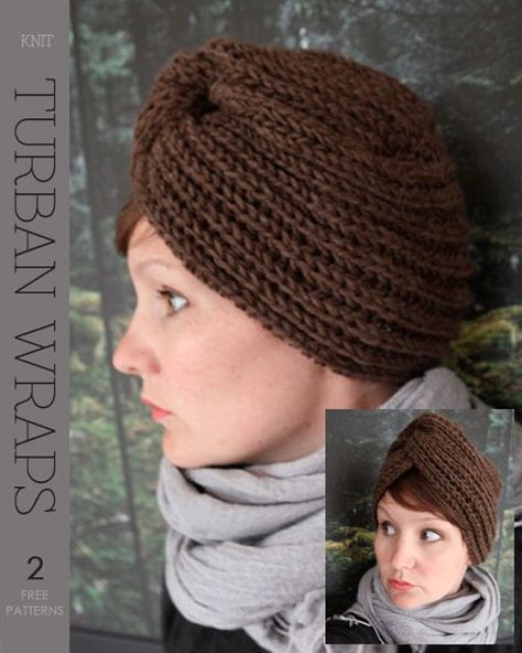 Turban Wrap (free pattern) Turban Wrap, Crochet Turban, Crochet Adult Hat, Knit Turban, Hat Patterns Free, Creative Knitting, Crochet Cap, Turban Hat, Baby Hats Knitting