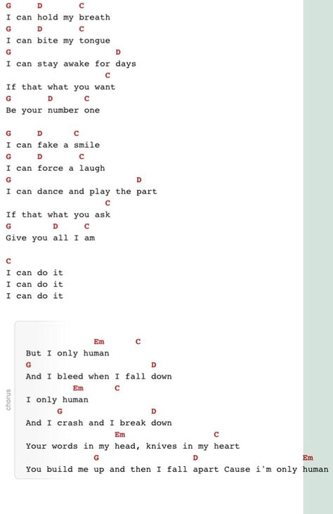 human Christina Perri guitar chords Chords Ukulele, Learn To Play Piano, Song Chords, Ukulele Chords Songs, Song Notes, Uke Songs, Music Tabs, Ukulele Music, Guitar Chords For Songs