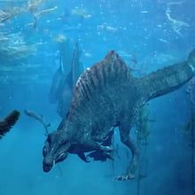 Egyptian Spinosaurus - Video Dinosaurs, Swimming, Water