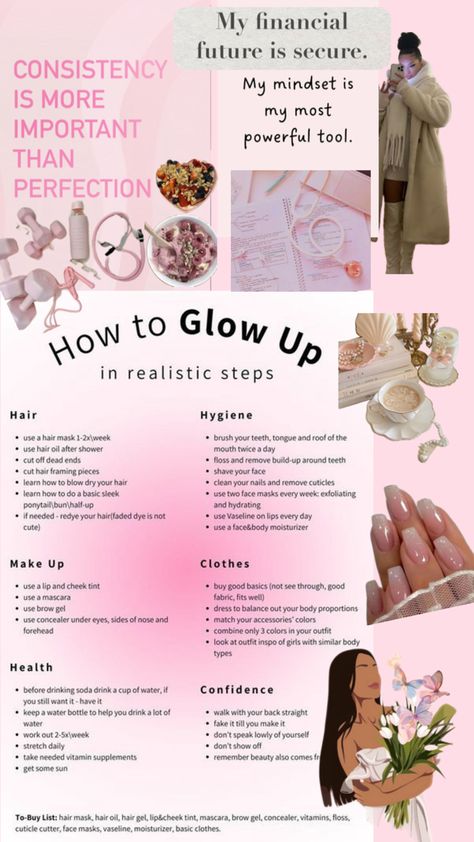 My glow up goals for the winter months of 2024 Glow Up Goals, Activities List, Winter Beauty Tips, Middle School Life, Winter Arc, Winter Wellness, Winter Makeup, Winter Skin Care