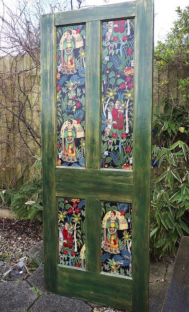 Frida Decor, Frida House, Door Makeover Diy, Trailer Conversion, Decoupage Projects, Furniture Upcycling, Design Cafe, Cafe Concept, Frida Art