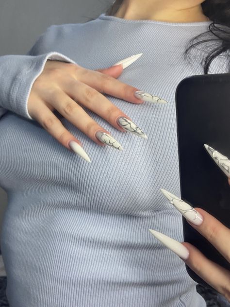 Sharp Nails, Stiletto Nails, Nails On Fleek, Swag Nails, Pretty Nails, Nail Inspo, Manicure, Nails