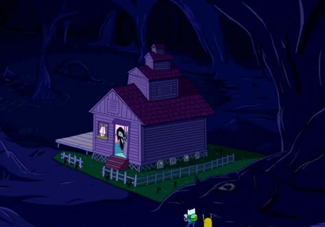 Adventure Time Marceline House, Marceline House, Adventure Time Background, Adventure Time Style, Land Of Ooo, Adventure Time Cartoon, Adventure Time Marceline, Adventure Time Art, Cartoon Movies