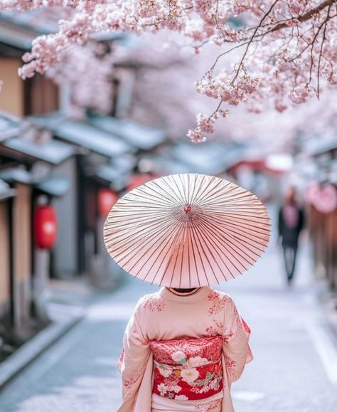 Cherry Blossom Umbrella, Spring Blossom Photoshoot, Kimono Photoshoot Japan, Japan Photoshoot, Kyoto Temple, Japan Cherry Blossom, Japan Temple, Group Trip, Korea Wallpaper