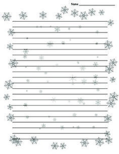 The Amazingclassroom.com Blog: Free Snowflake Journal Writing Paper Snowflake Writing, Winter Stationary, Holiday Writing Paper, Cut Out Snowflakes, Winter Writing Paper, Winter Writing Activities, Christmas Writing Paper, Lined Stationary, Snowflake Border