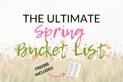 The Ultimate Spring Bucket List Spring Bucket List, Perfect Bucket List, Air Balloon Festival, Avocado Plant, Hot Air Balloon Festival, Ultimate Bucket List, Date Night Ideas, Money Saving Strategies, Tea Party Garden