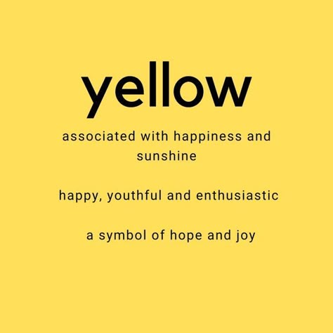 Yellow Words Aesthetic, Yellow Moodboard Aesthetic, Yellow Meaning, Apollo Cabin, Beach Color Palettes, Yellow Aura, Physcology Facts, Cabin 7, Yellow Words