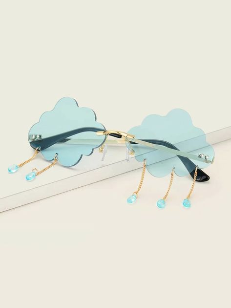 Cloud Frame Sunglasses | SHEIN USA Cloud Frame, Sunglasses Shein, Funky Glasses, Trendy Glasses, Cute Sunglasses, Cute Glasses, نظارات شمسية, Cool Glasses, Fashion Eye Glasses