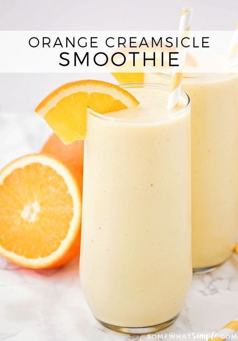 Smoothie Recipes For Lunch, Orange Breakfast Smoothie, Healthy Ensure Alternative, Orange Dream Smoothie, Colonbroom Smoothies, Easy Good Smoothie Recipes, Summer Healthy Breakfast, Smoothie Shred Recipes, Smoothies For One Person