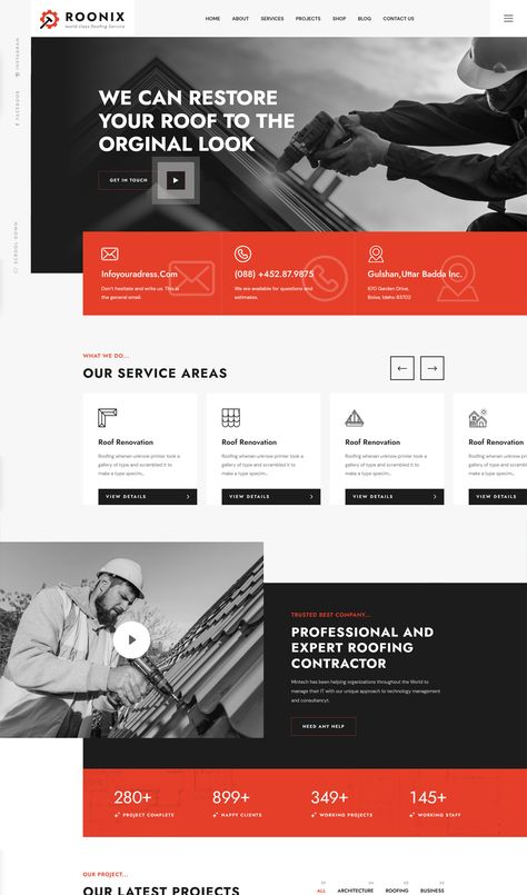 Roofing Services HTML Template Engineering Website, Industrial Website Design, Business Website Design Templates, Consulting Website, Corporate Website Design, Landing Ideas, Website Company, Travel Website Design, Website Structure