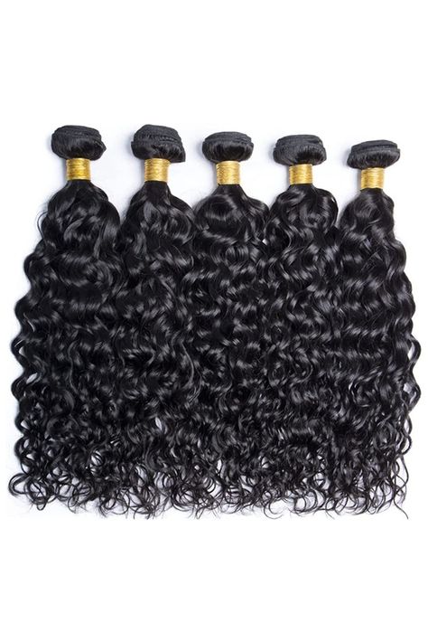 FW Hair Brazilian Water Wave Bundles Human Hair 18 20 22 24inches Unprocessed Water Wave Human Hair Bundles 8A Brazilian Water Wave Virgin Hair Bundles Natural Color Invisible Crown, Wig Colors, Wig Ideas, Half Wig, Colors For Dark Skin, Virgin Hair Bundles, 360 Lace Wig, Human Hair Bundles, Half Wigs