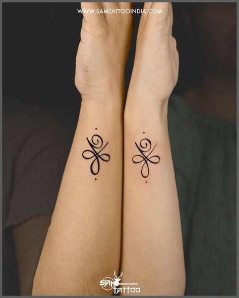 Best Friend Symbols, Sister Symbol Tattoos, Best Friend Symbol Tattoo, Sam Tattoo, Mommy Daughter Tattoos, Winning Tattoo, Bike Tattoos, Om Tattoo, Celtic Symbol