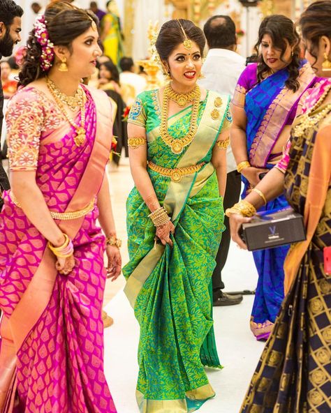 Moments! ______________________________________________________ Bride Pic, Brides Jewellery, Silk Saree Bridal, Pongal Celebration, Indian Love, Saree Kanjivaram, Traditional Silk Saree, Telugu Wedding, Nikkah Dress