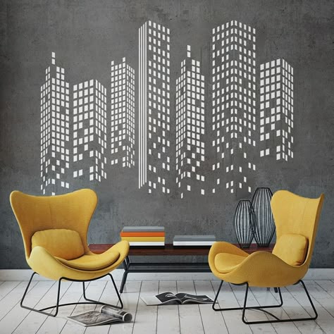 Architecture Office Decor, Office Wallpaper Ideas Corporate, Architecture Office Wall Art, Corporate Office Wall Design, Office Wall Graphics Design, Architecture Office Interior, Interior Wall Painting Designs, Over The Garden Wall Wallpaper, Office Wall Graphics Creative