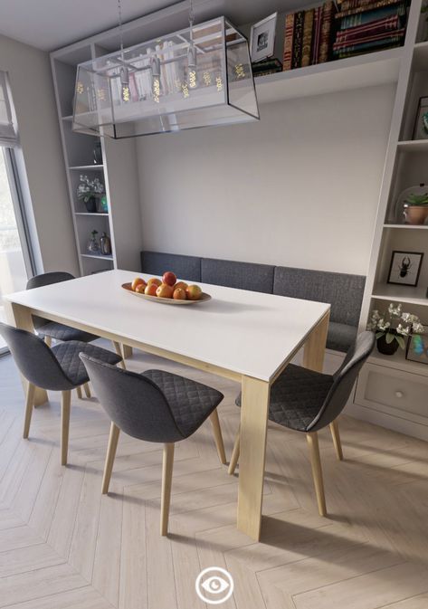 Kitchen Table With Sofa, Dining Table With Bench Against Wall Banquette Seating, Dinner Table Bench Seat, Against The Wall Dining Table, Table Against Wall Kitchen, Kitchen Table Against Wall, Bench Dining Table Against Wall, Dining Table With Bench Against Wall, Dining Table Against Wall