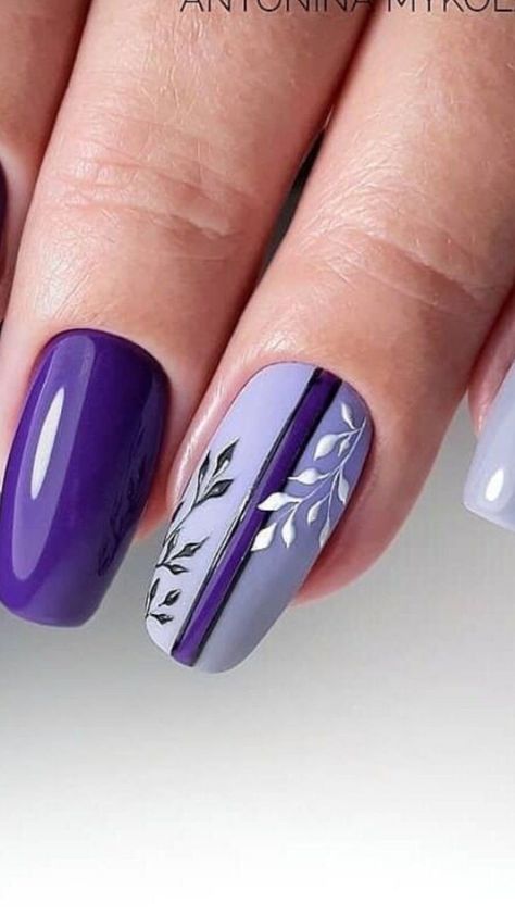 Nail Art Designs Nails Design Nail Design Ideas Nail Polish Unique Nail Art Designs Nail Designs Nails Ideas Purple Nail Art Designs, Nail Art Designs For Beginners, Nail 2023, Easy Nail Art Designs, Purple Nail Art, Manicure Nail Designs, Square Nail Designs, Blue Acrylic Nails, Purple Nail