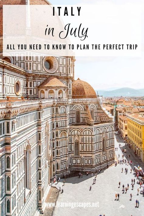 All you need to know to plan the perfect trip to Italy in July! Wheather, what to pack, the best places to visit in Italy in July, what to book when and more Italy In July, Two Weeks In Europe, Italy In Summer, Italy Vacation Outfits, Italy Coast, Europe With Kids, Italy Trip Planning, Vacation In Italy, Italy Photos