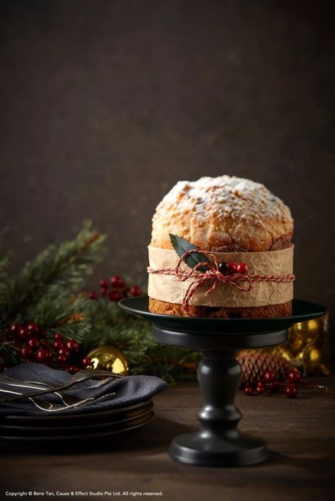 Pastries Photography, Christmas Food Photography, Cake Pastries, Christmas Pastries, Fruit Cake Christmas, Making Food, Singapore Food, Cake Packaging, Christmas Menu