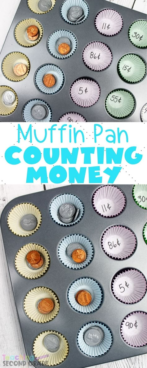 Money Math Lesson 2nd Grade, Teaching Money First Grade, Learning About Money Activities, Coin Activities 2nd Grade, Literacy Activities 2nd Grade, 2nd Grade Ideas Activities, Money Math Centers Second Grade, Fun 1st Grade Math Activities, Easy Crafts First Grade